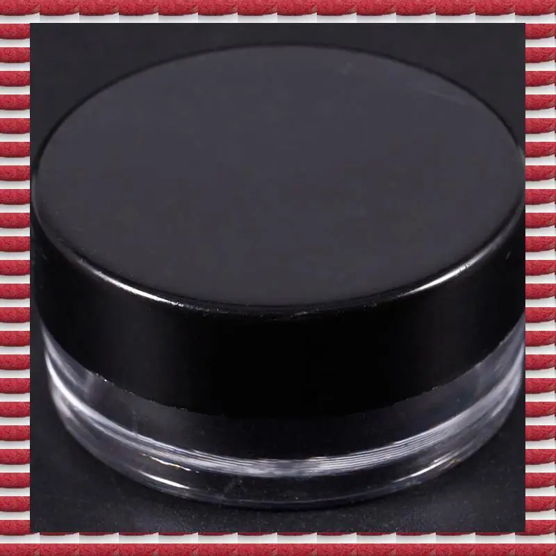 

A97G 200 Pieces Plastic Pot Jars Empty Cosmetic Container With Lid For Creams Sample Make-Up Storage, 5 G, 10 Colors
