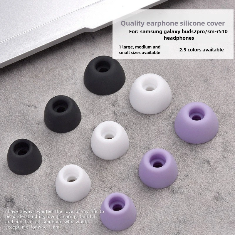 

Silicone Cases Ear Caps Eartips For Samsung Galaxy Buds2 Pro/SM-R510 - Soft Sweatproof Secure Fit Replacement TWS Accessories