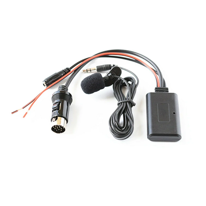 

Bluetooth Adapter Audio Music AUX Cable+Microphone For Kenwood 13-pin CD Stereo