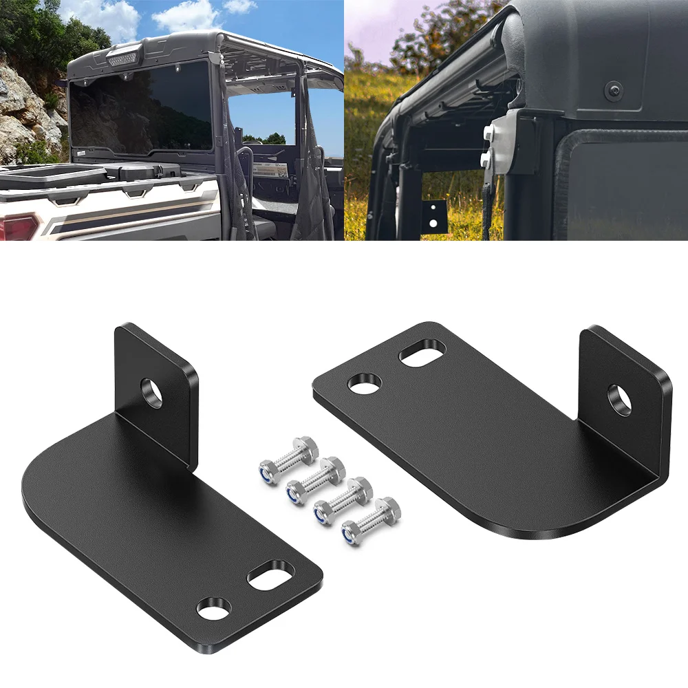 2PCS LED Light Pod Mount Brackets Fit Polaris Ranger 2013-2025 RZR Rear Roll Cage Pillar Reverse Work Light UTV Accessories