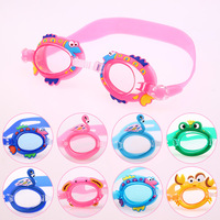 Cute Waterproof And fog-proof children's Swimming Goggles Learn Swimming Glasses Baby Cartoon Mirror Band Adjustabl