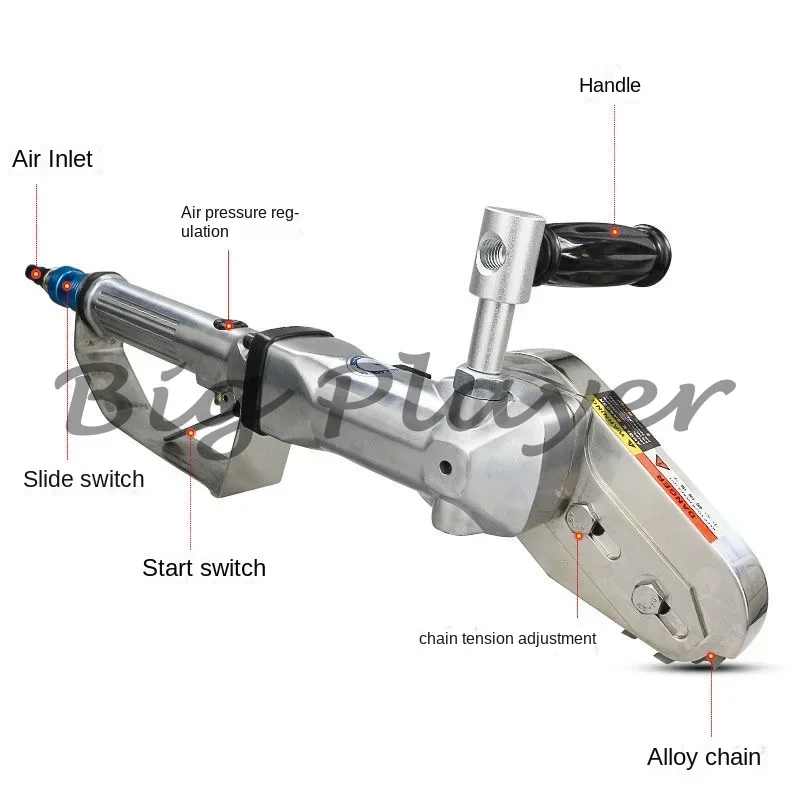 2500RPM Pneumatic Cleaner - Cardboard Scrap Waste Removal Tool for Box Manufacturing