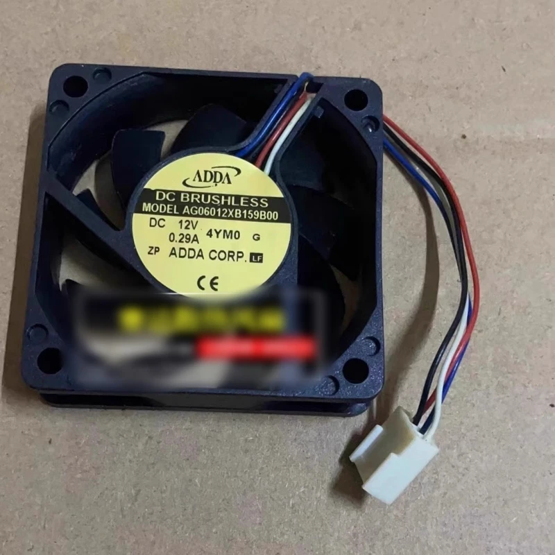 

Free shipping, brand new AG06012XB159B00 6015 12V 0.29A four wire ball cooling fan