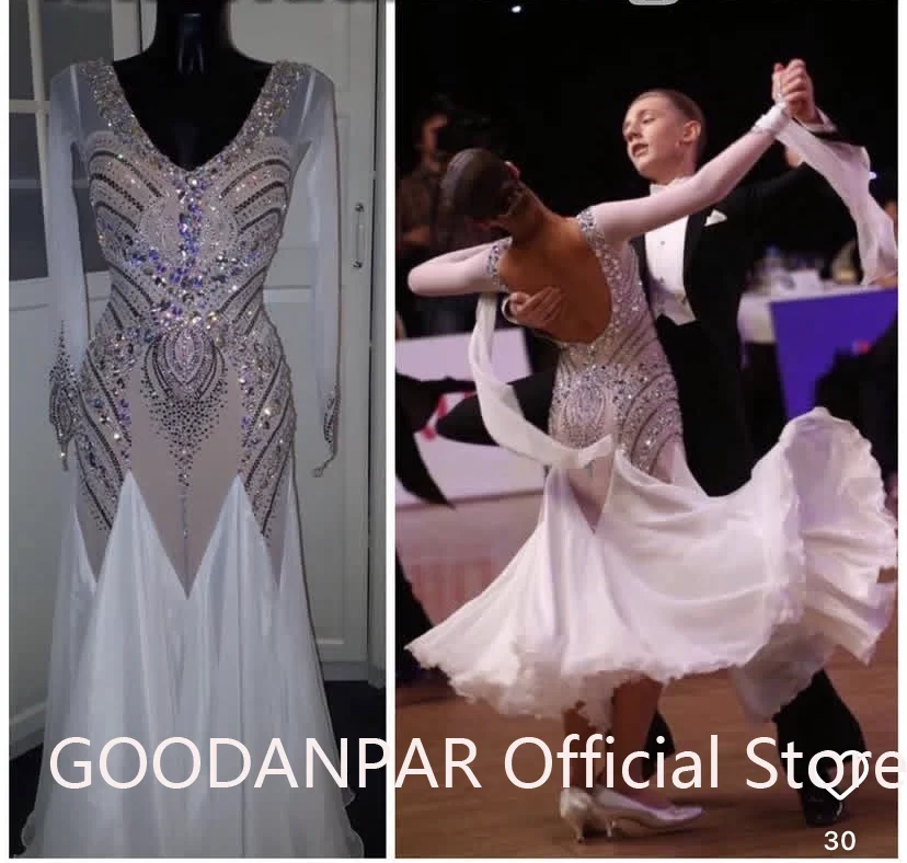 

ballroom dancing dress standard dancing costume Waltz dancewear tango dancing costume Competition modern Long sleeve