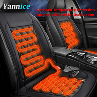 12V Universal Car Heated Seats Cushion Fast Heating Car Seat Covers Warm Winter Car Accessories Heating Pads Available Black&Red
