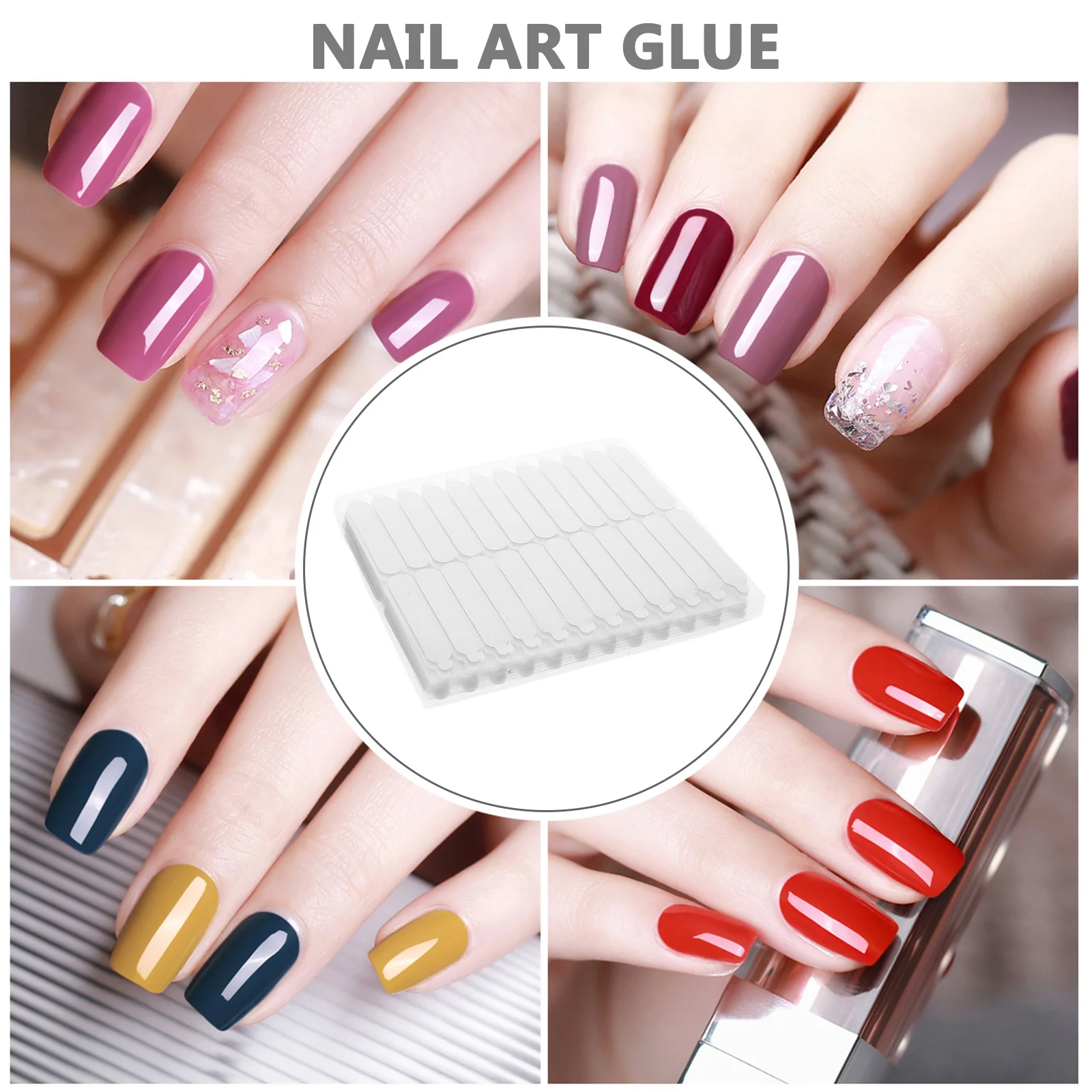 480 pièces ruban adhésif de manucure bandes d'ongles flexibles forte liaison retrait doux pour la maison Salon utilisation ruban à ongles Double face