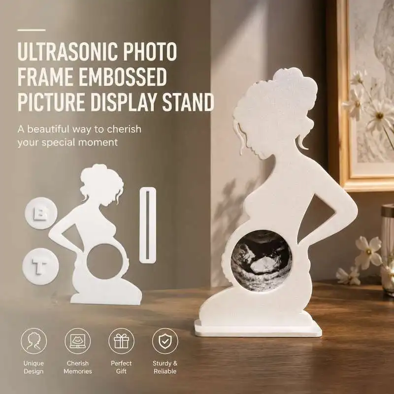 Ultrasonic Weld Picture Frame Desktop Photo Display Stand Household Photograph Decoration Holder