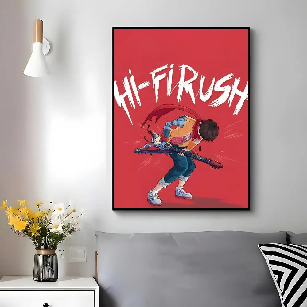 Rhythmic action game Hi-Fi RUSH Poster Wall Ornament Home Decor Young Decor Fans