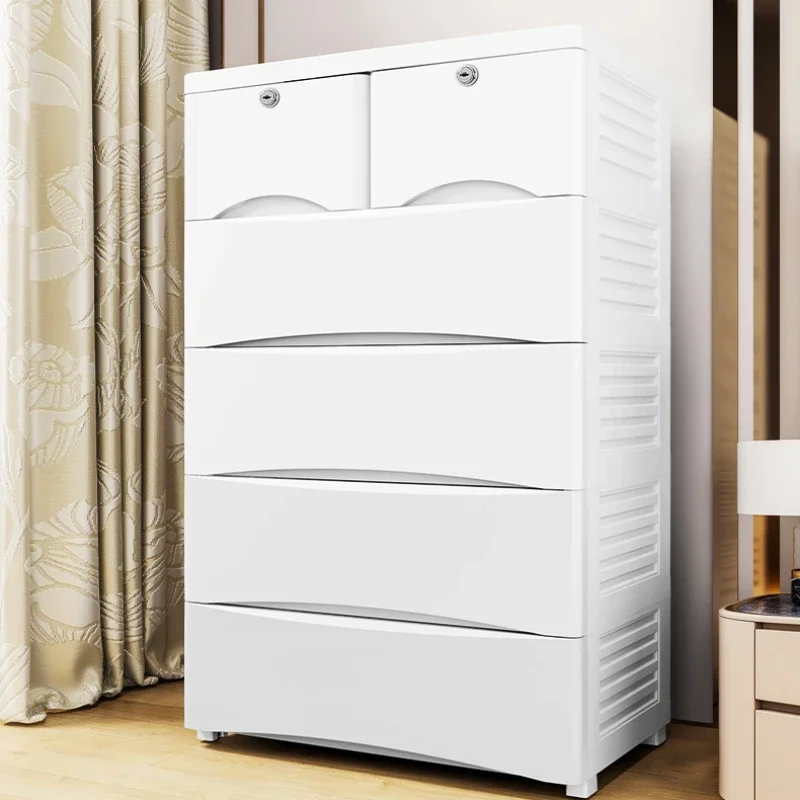 

58CM Plastic Drawer Storage Cabinet with Wheels Ideal for Bedroom Bathroom and Wardrobe Organization Portable Storage Solution