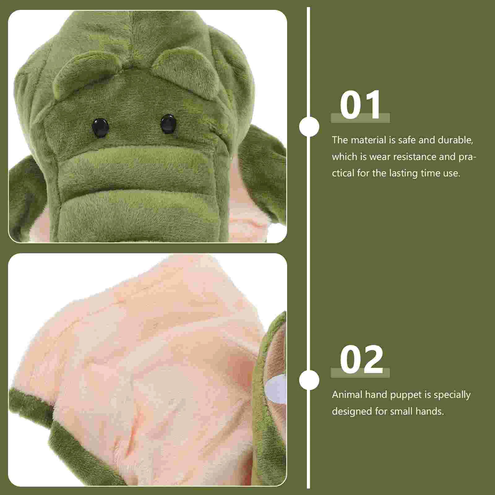 Burattino a mano Giocattolo per l'educazione precoce Baby Story Time Animale Bambini per bambini Peluche decorativo Racconto realistico