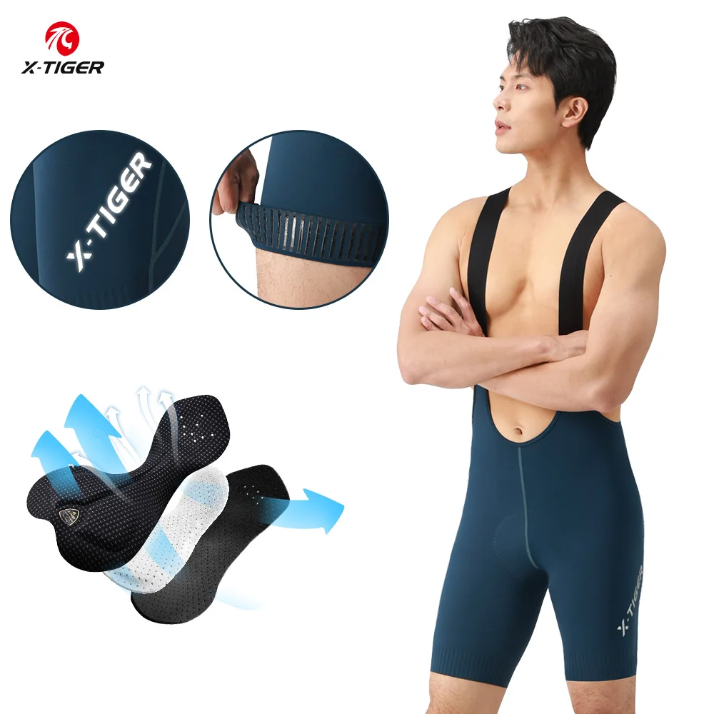 

X-TIGER Cycling Bib Shorts Men's Road MTB Bike Bicycle Shorts Pants with Pocket Clothes 2025 Quick Drying Bike Breathable Bummer