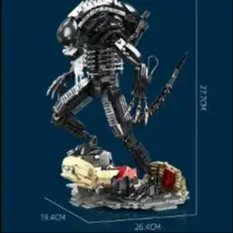 882PCS Alien Spielzeug Bausteine Klassische Film Spielzeug Montieren Ziegel Desktop Dekoration Modell Geschenk Für Kinder Junge Erwachsene Spielzeug
