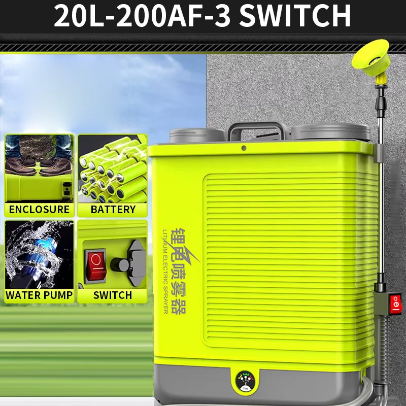 Backpack Sprayer, 20L Large Capacity, Electric Sprayer, for Spraying and Irrigation in Lawns and Gardens 12V 1.2A