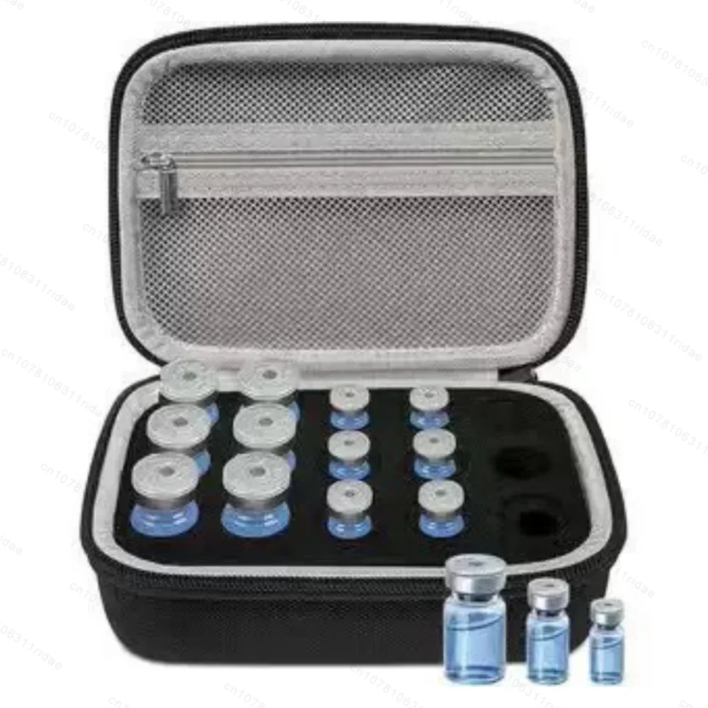 15Grids Insulin Organizer Bag Travel Portable Insulin Vials Storage Boxes Insulin Vials Storage Case Peptide Storage Case
