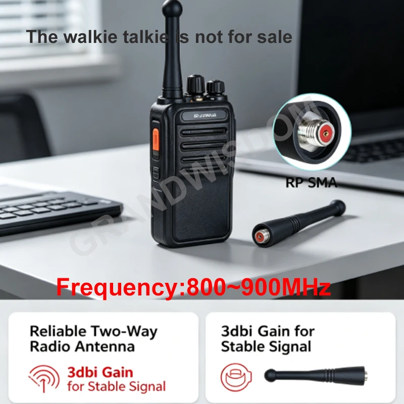 Großhandel 20 Stück Walkie-Talkie-Antennen 800-900MHz Stubby kompatibel mit IOT Motorola XTS2500 HT1000 MTX838 MTX960 MTS2000 Amateurfunk – Detail 2
