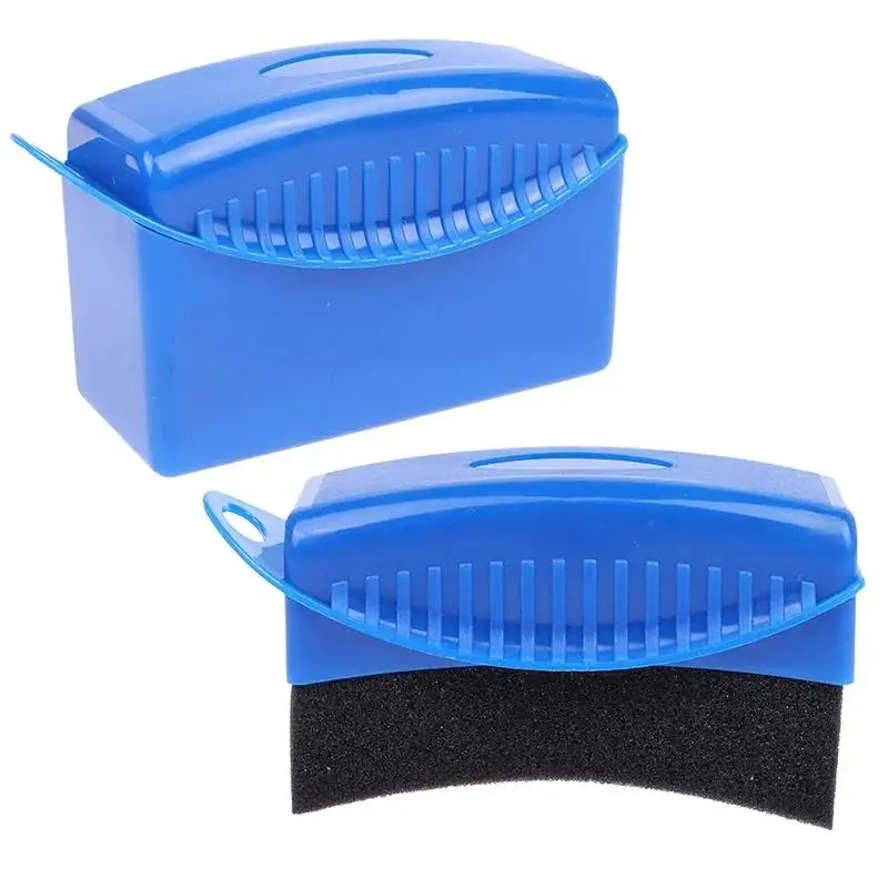 Nova escova de esponja de cera com capa abs lavagem limpeza pneu contorno curativo aplicador almofadas detalhe acessórios