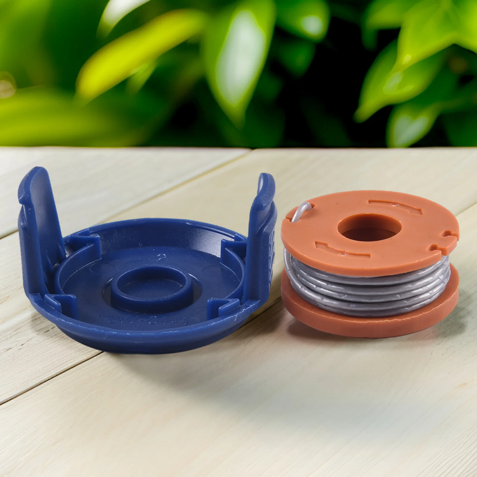 2pcs Garden Trimmer Spool Cover And Line Replacement For MGTP18Li 1.5mm 1x2.5m Lawn Mower Spool Cover Cap Line