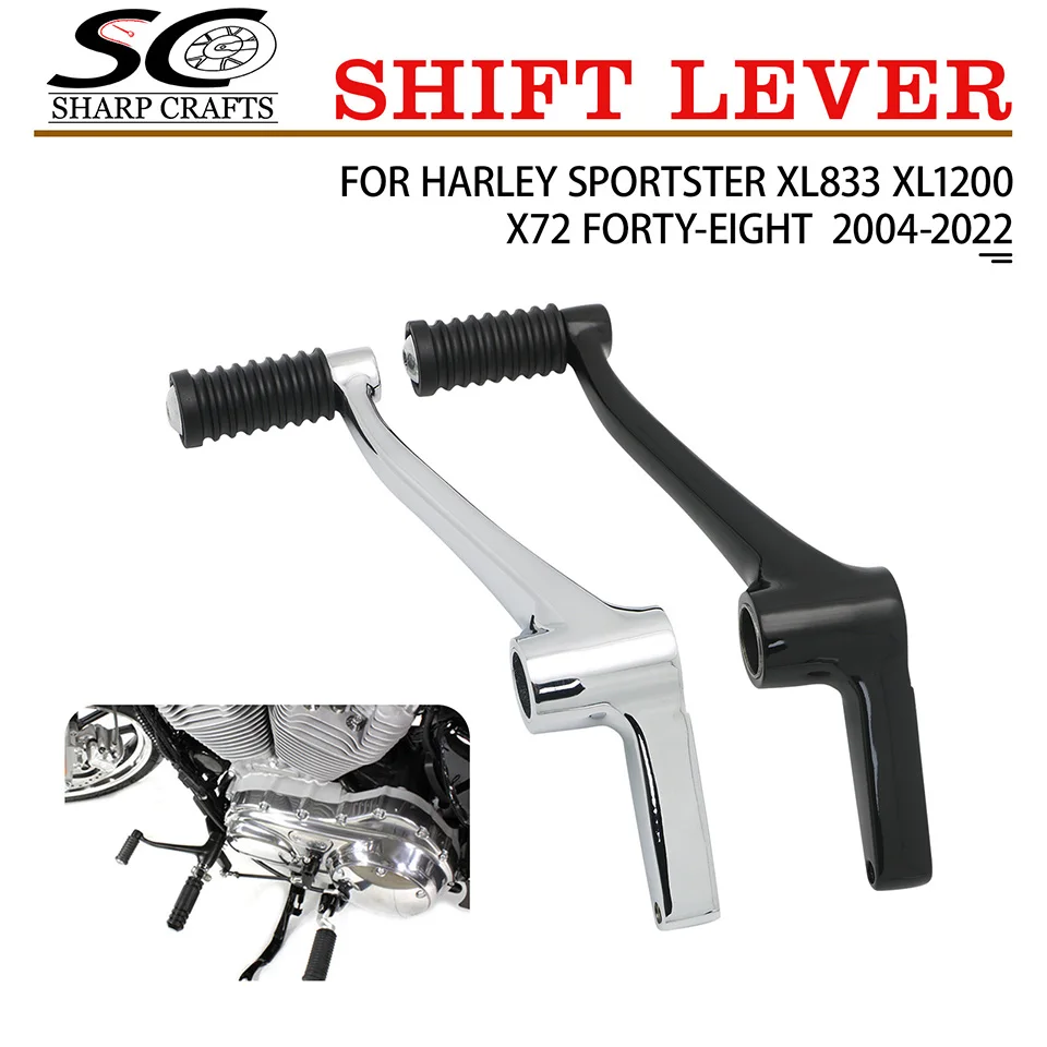 Motorcycle Parts Forward Controls Heel Toe Shift Lever with Shifter Peg For Harley 2004-2022 Sportster XL 883 1200 Forty Eight