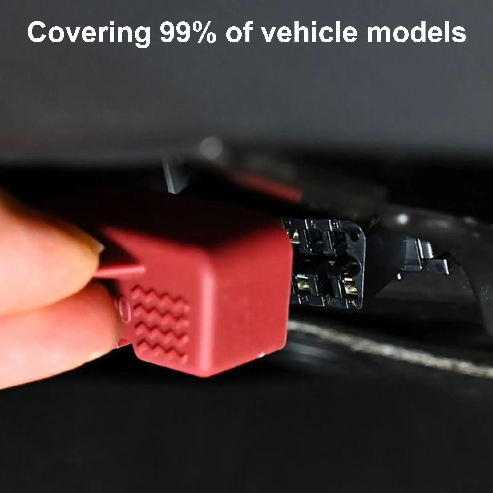 Obd-poortbeschermer voor auto's Siliconen waterdicht Stofdicht Anti-diefstal Autobenodigdheden Obd-scannerhoes voor SUV RV Voertuigreis