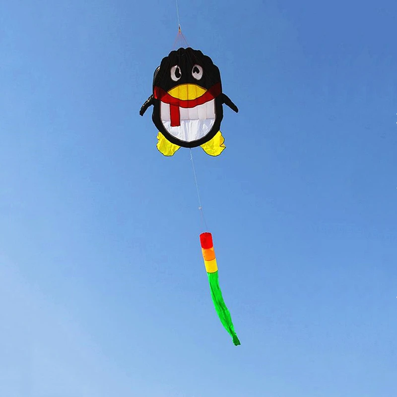 Frete grátis pinguim pipas brinquedos voadores para crianças pipas pipas macias jogos ao ar livre brinquedos infláveis pipa para kitesurf águia