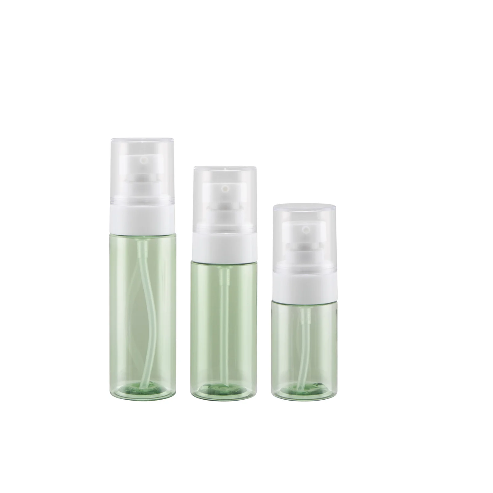 50ml60ml 60ml sub-garrafa semi-permeável 50ml verde para produtos de cuidados pessoais embalagens cosméticas de salão de beleza