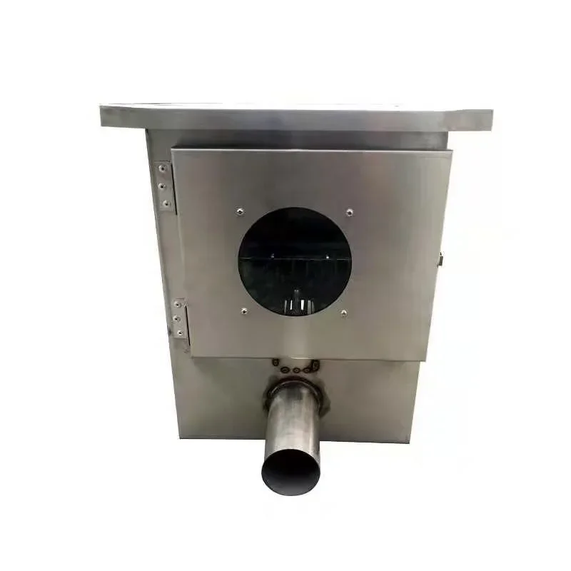 Stainless steel pig feed transport single outlet hopper for pig automatic feeding system upper for feed boot