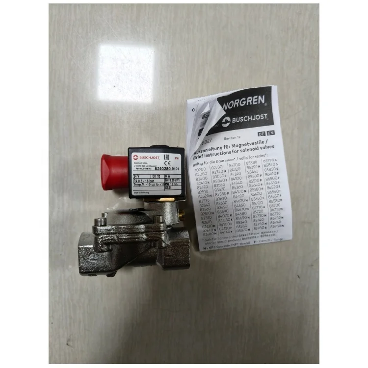 8240280.9101 صمامات الملف اللولبي BUSCHJOST IMI NORGREN الهوائية