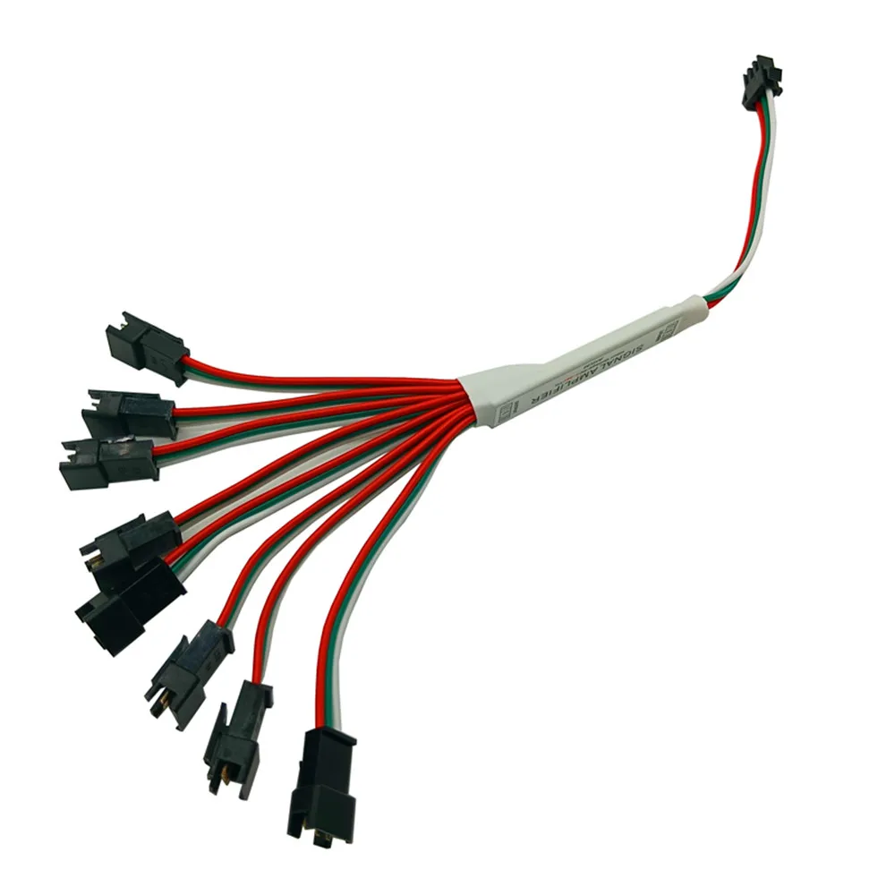 5PCS Splitter Connector 1 to 2 3 4 LED Connector 2Pin 3Pin 4Pin JST Male Female Connector Wire Cable For WS2812 LED Strip Light