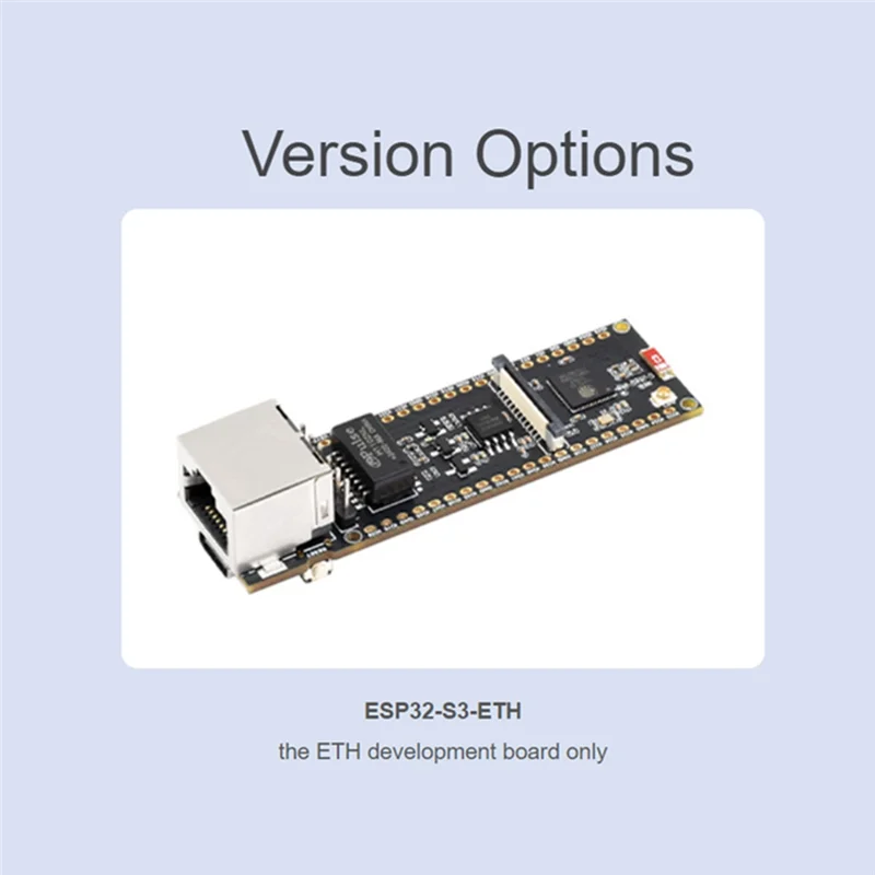 

Плата разработки ESP32-S3 ETH, порт Ethernet RJ45 10/100 Мбит/с, поддержка Wi-Fi и Bluetooth, двухъядерный процессор 240 МГц