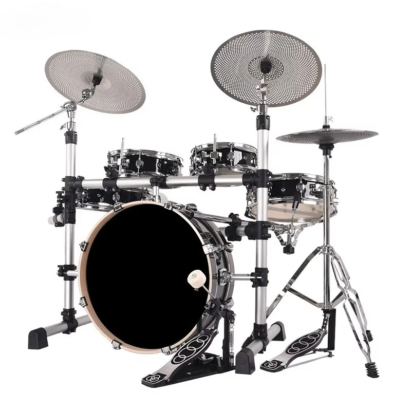 Jazz Drum Set, Complete 5-Piece Percussion Drum Kit for Adults & Kids
