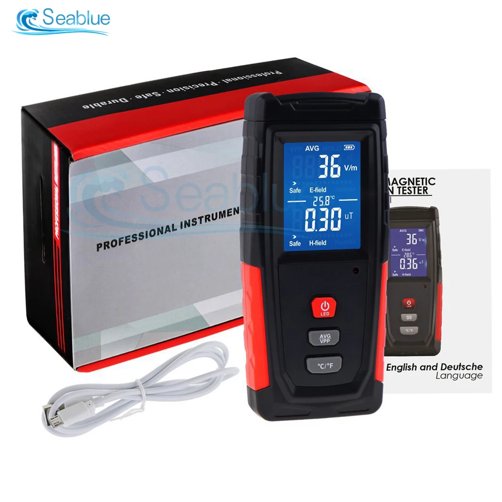 WT3121 RZ измеритель ЭДС детектор излучения тестер перезаряжаемый портативный счетчик излучение мобильного компьютера тест на электромагнитное поле