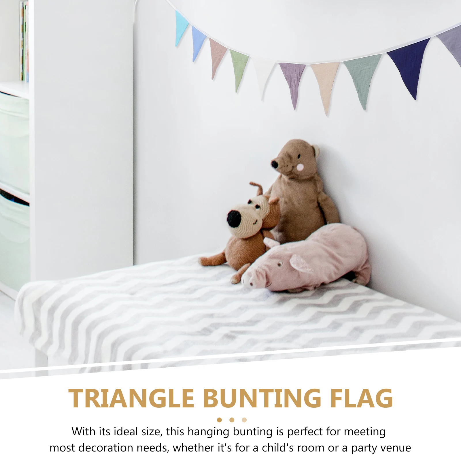 

Triangle Garlandhanging Bunting Decorative Banner Party Wedding Baby Shower Decorations Festival Carnival Garlands