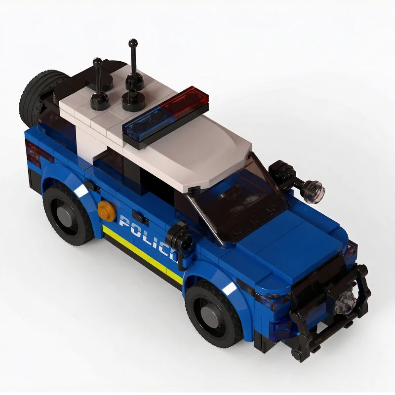 MOC-165726 Classic Custom Interceptor Police Car Building Model, 286 Pieces, Puzzle Educational Birthday Christmas Toy Gift