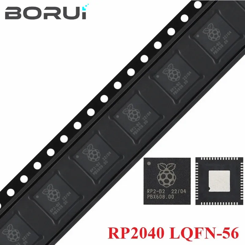 Paquete RP2040 QFN-56 Raspberry Pi rp2040 ARM cortex-m 0 133MHz Chip Original SMD