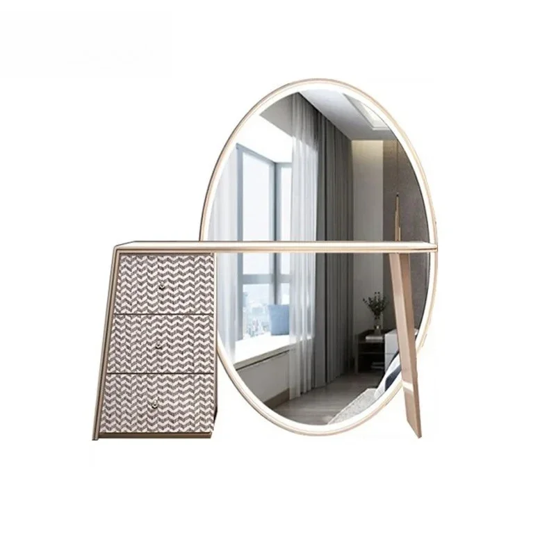 Light luxury Italian dressing table modern simple high-end sense medium and large apartment all-in-one smart dressing table