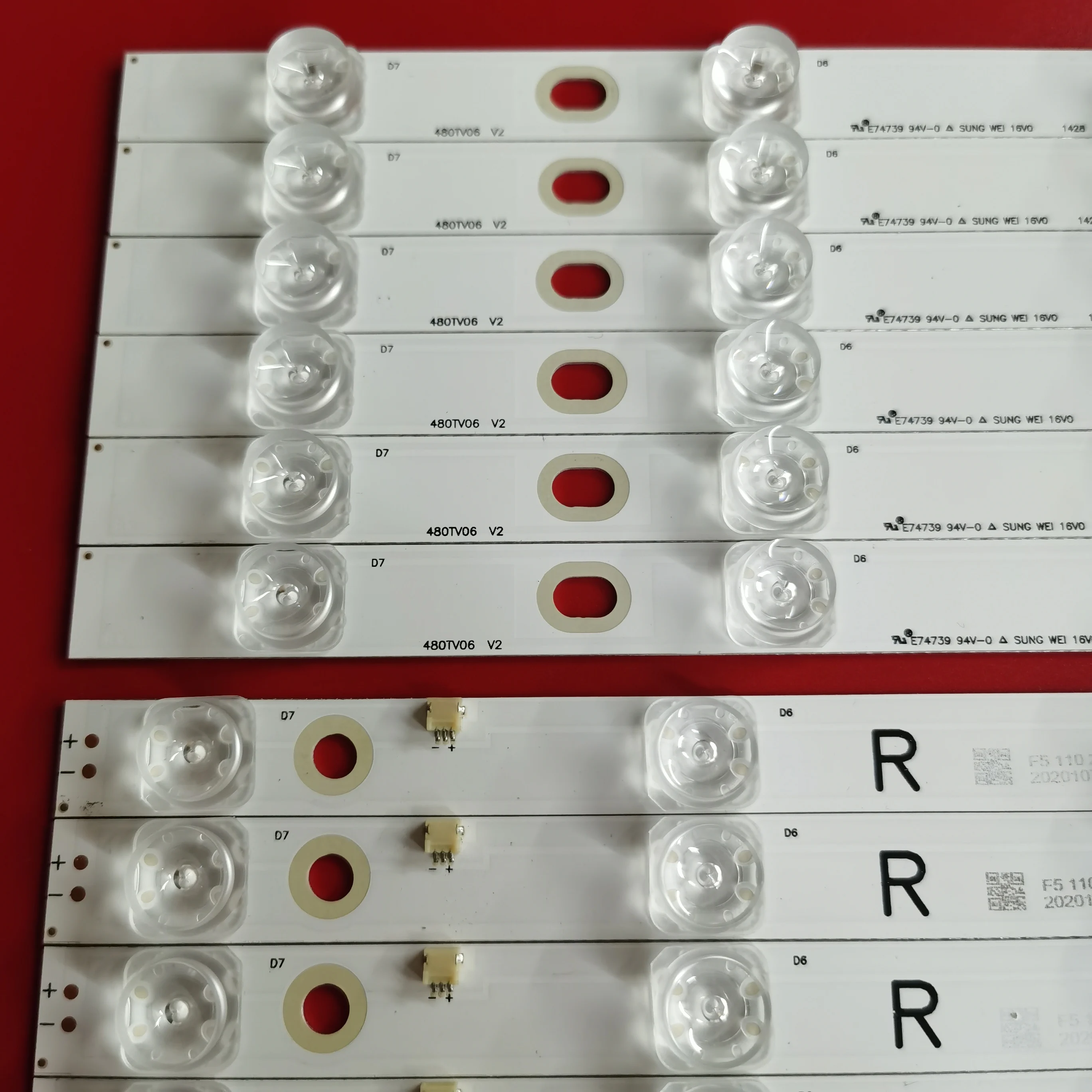 Zestaw podświetlenia LED dla Panasonic TX-48AS640E TX-48AS640B TX-48AX630B TX-48AX630E TX-48AXW634 TX-48AXR630 480 tv05 480 tv06 V2 R L