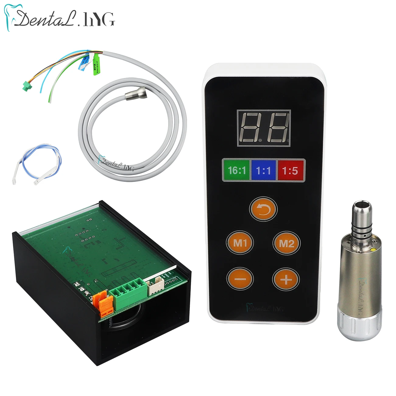 

Dental Lab Built-in Grinding Machine Parts LED Micro Motor Fit In E-type Contra Angle Slow Speed Handpiece Polishing