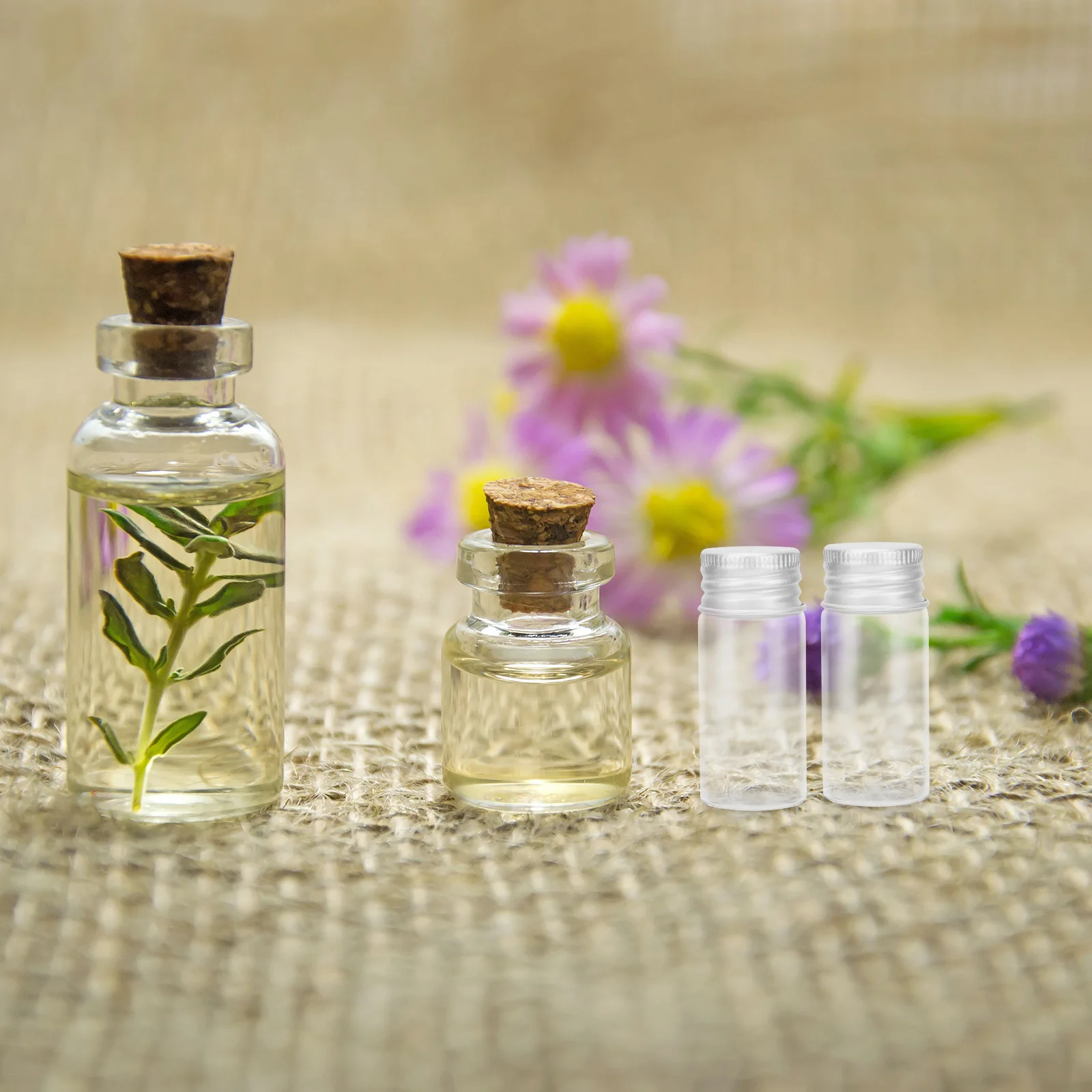 10 قطعة قارورة زجاجية طبية متينة مانعة للتسرب عينة الحاويات زجاجات زيت طبيعي صغيرة السفر استخدام زجاجات الزيت العطري