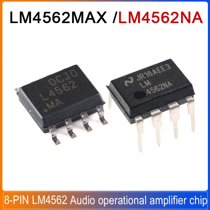 

5/20PCS LM4562NA DIP-8 LM4562MAX SOP-8 LM4562 Audio operational amplifier chip