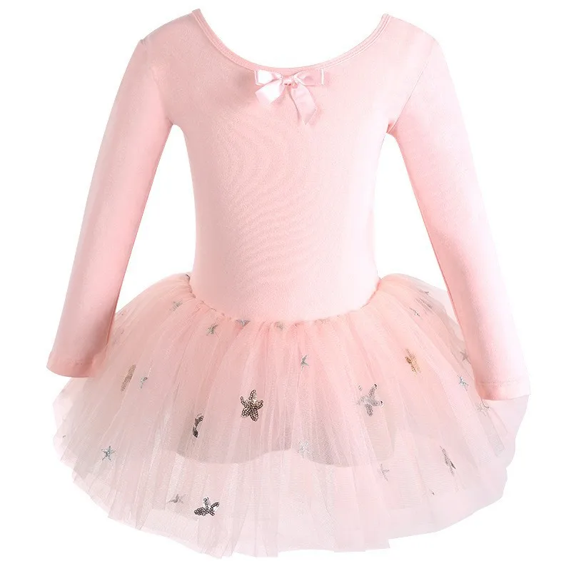 Kinder Mädchen Professionelle Kinder Tanz Mädchen Overall Tanz Kleid Ballett Leistung Tanzen Flauschigen Röcke Kabarett Kragen Schleife