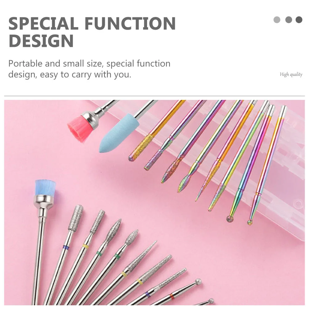 1 set Nail Grinding Tool Set Premium Portable Manicure Polisher For Nail Art Electric File Grinding Machine Kit