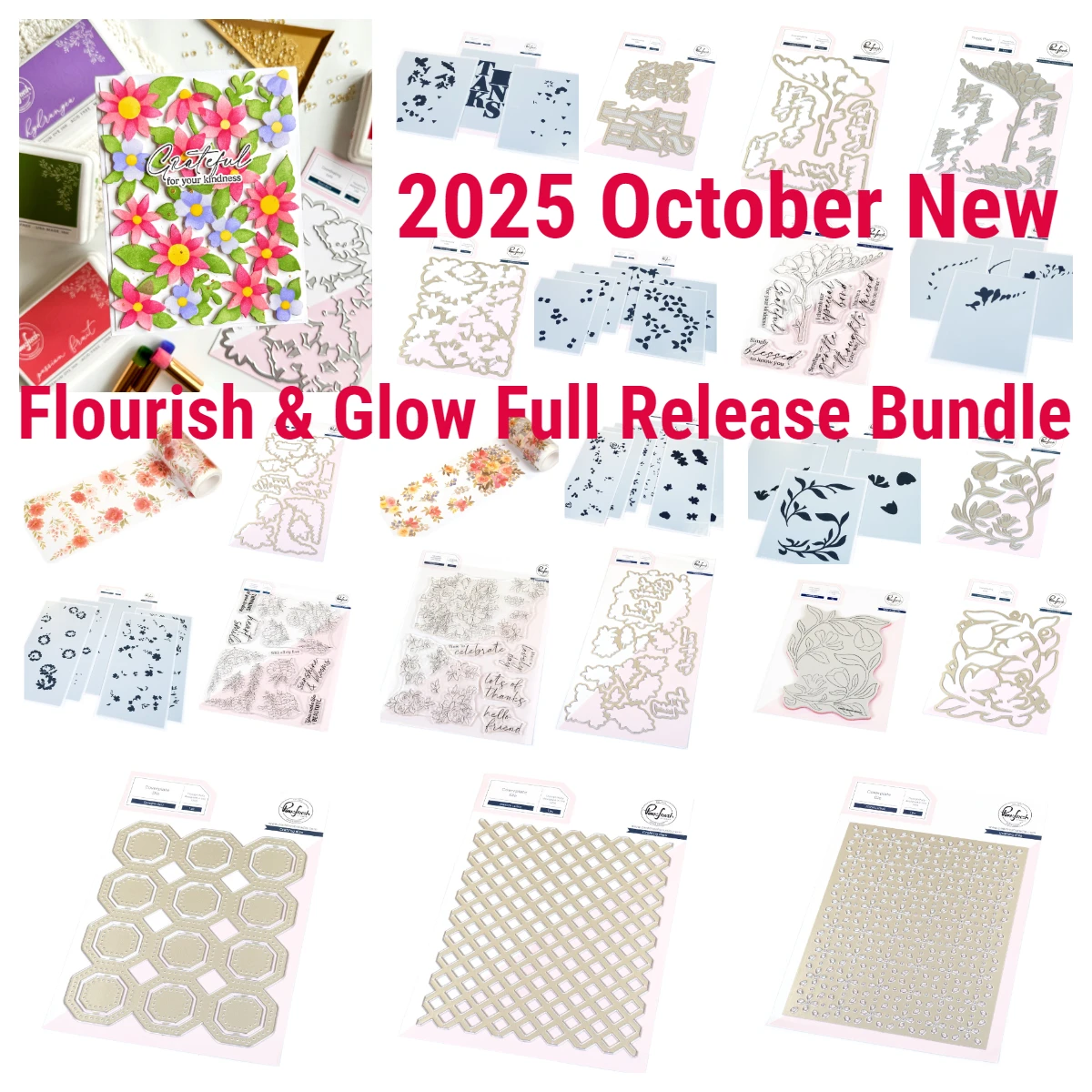 

2025 New Merry Christmas Floral Octagon Grid Coverplate Die Hot Foil Plate Stamps Stencils DIY Scrapbooking Embossing Card Molds