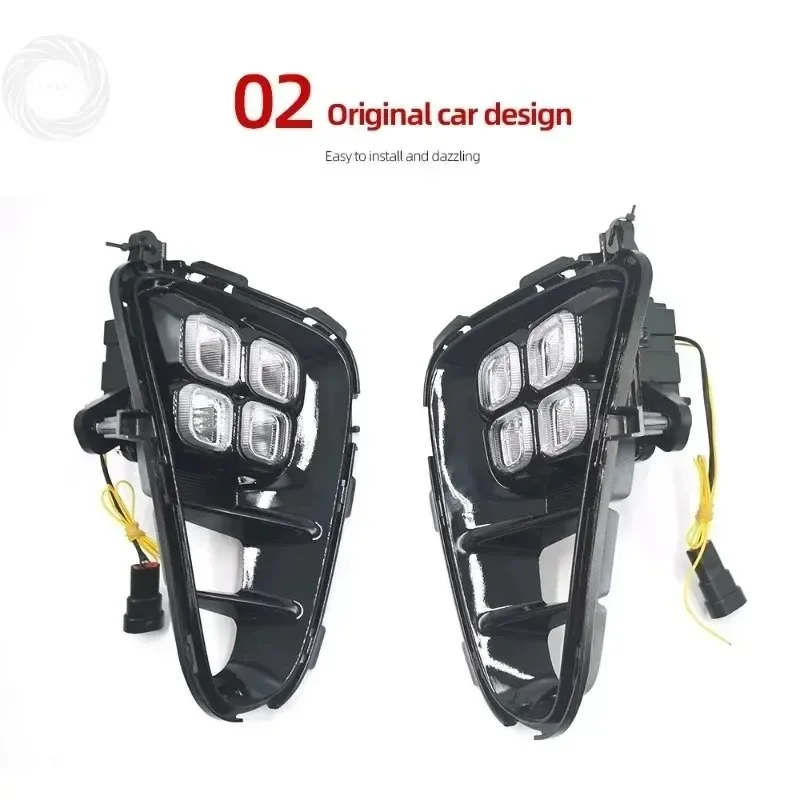 

Front Bumper Lamp for 1 Set Kia Picanto 2017 2018 2019 LED Headlight DRL Fog Lights Daytime Running Light