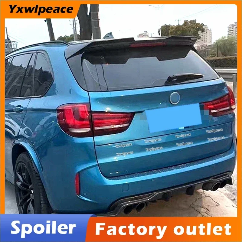 

For BMW F15 X5 2014 2015 2016 2017 2018 RGD Style Carbon Fiber FRP Black Rear Roof Spoiler Trunk Wing Body Kit Accessories