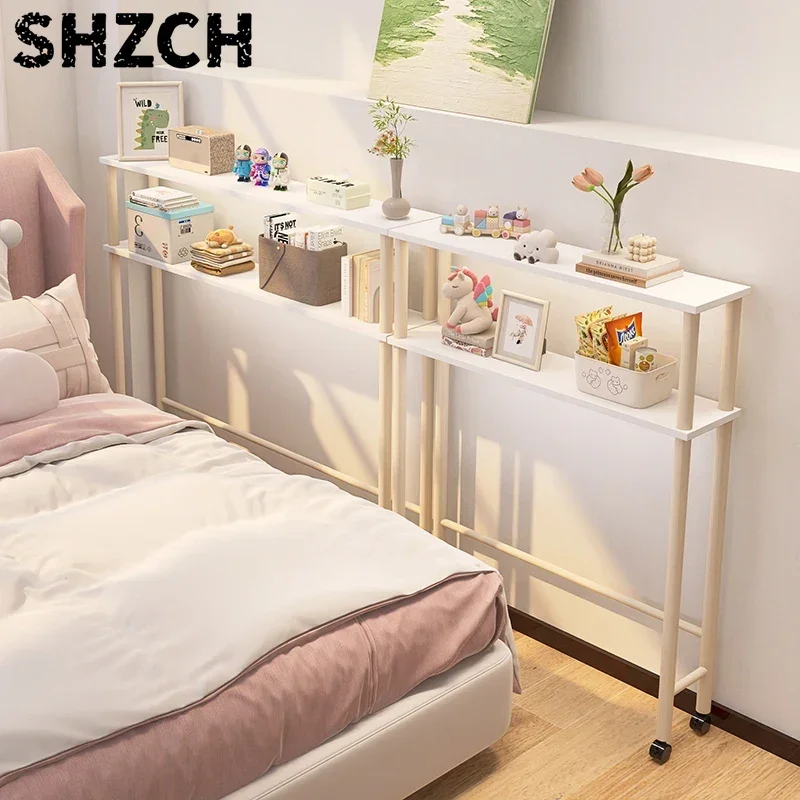 Narrow Bedside Gap Storage Rack, Slim Sofa Side Cabinet, Compact Storage for Bedroom, Space Long Organizer, Compact Bedside Shel