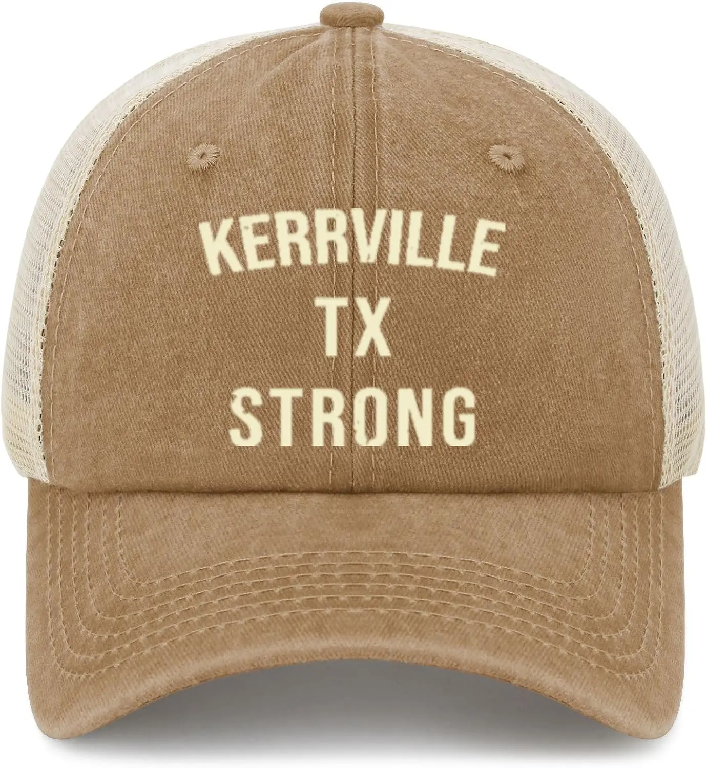 

Сувенирная шляпа от солнца Kerrville TX Strong Hometown Пляжная кепка для папы
