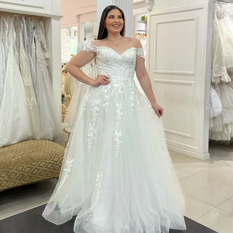 

Свадебное платье больших размеров из органзы с вышивкой, атласное, для пышных форм, с вырезом-лодочкой, без рукавов, на заказ, с пуговицами, Vestido De Novia