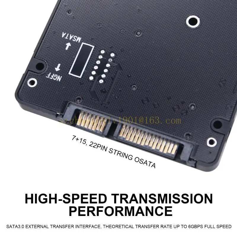 62KA MSATA SSD DISK NGFF إلى SATA3 محول حاوية القرص الصلب الخارجي M.2 NGFF إلى محول الغرض المزدوج