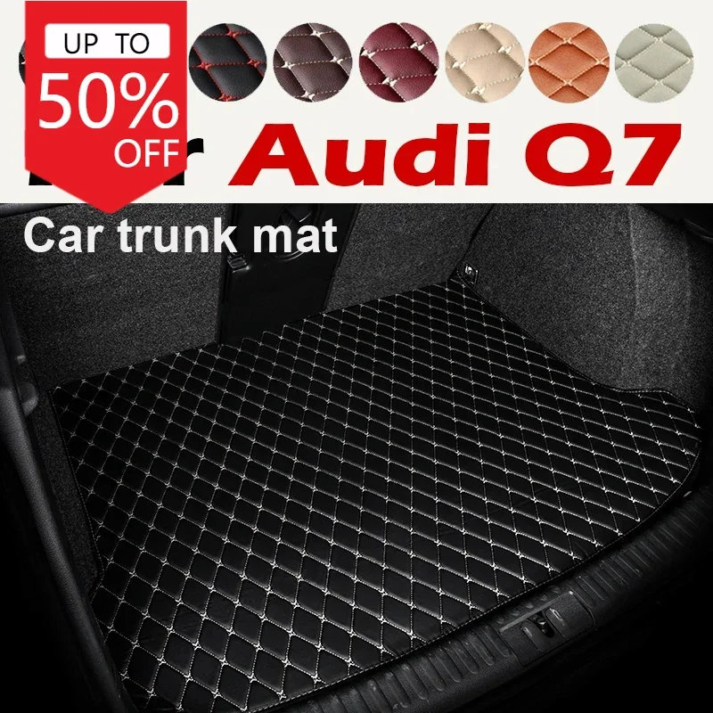 Car Trunk Mat For Audi Q7 4L 5-Seat 2006-2015 07 08 09 10 11 12 13 14 Custom Car Accessories Auto Interior Decoration