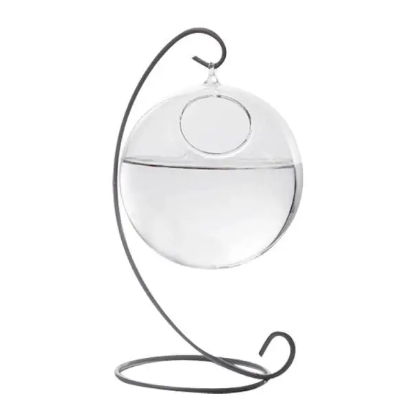 Hanging Ball Shape Glass Flower Planter Hydroponic Vase ContainersMini Fish Tank